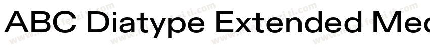 ABC Diatype Extended Medium Unlice字体转换